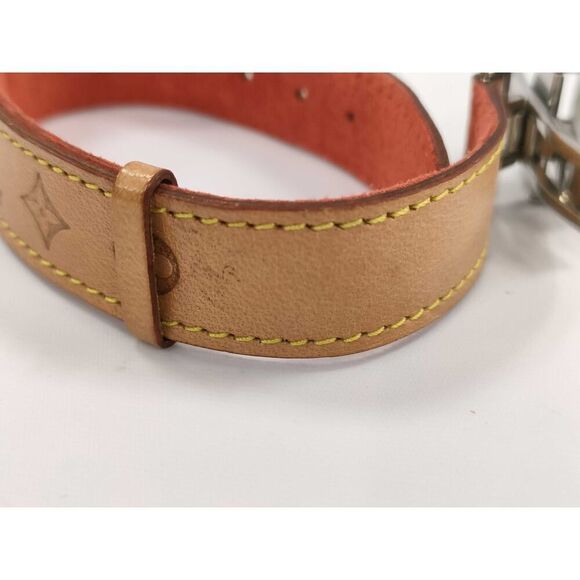 Louis Vuitton Vachetta Monogram Flower Leather Bracelet - Picture 6 of 10